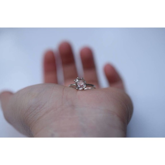 Handmade Engagement Ring Rough Natural Uncut Ring Raw Gemstone Raw Quartz - Picture 6 of 7
